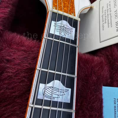 ♚TIMEWARP♚07 GRETSCH G-6136 DS WHITE FALCON♚Dynasonics♚Mother Pearl BLOCKS♚2.75" Body Depth ! image 9