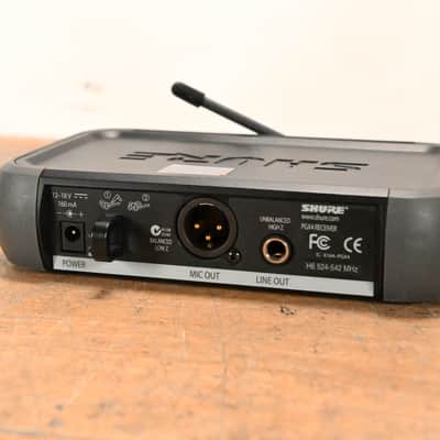 Shure PGX4 Wireless Diversity Receiver - H6 Band: 524-542 MHz (NO PSU) CG01QYQ image 5