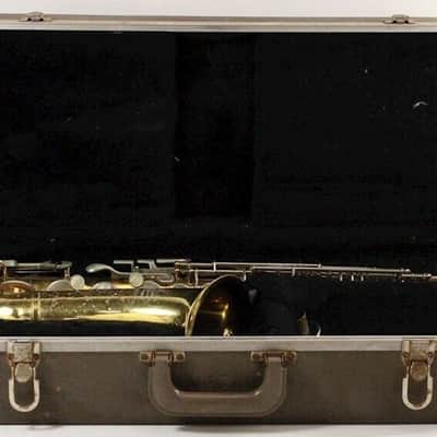 Buescher Alto Saxophone USA w/ case/neck/MP/strap, acceptable condition image 11