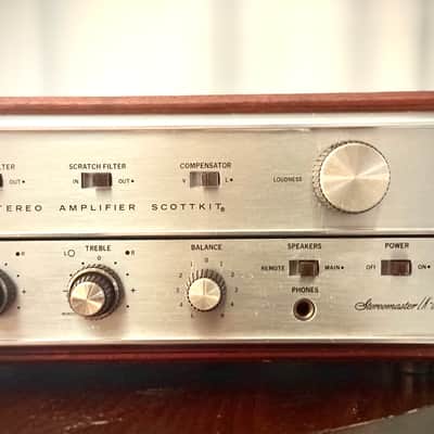 🎶✨ H.H. Scott Stereomaster LK-60 Integrated Amplifier w/ Wood Case — Phono/Input Caps Refreshed + Upgrades, Fully Working image 6