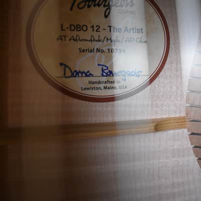 Bourgeois "The Artist" L-DBO 12-Fret AT Adirondack/Maple image 9