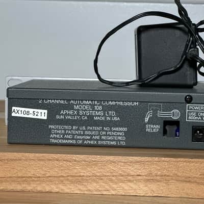 Aphex 108 VCA 2-Channel (Stereo/Dual Mono) Compressor w/ P/S - 1990's [2nd of 2 available] image 5