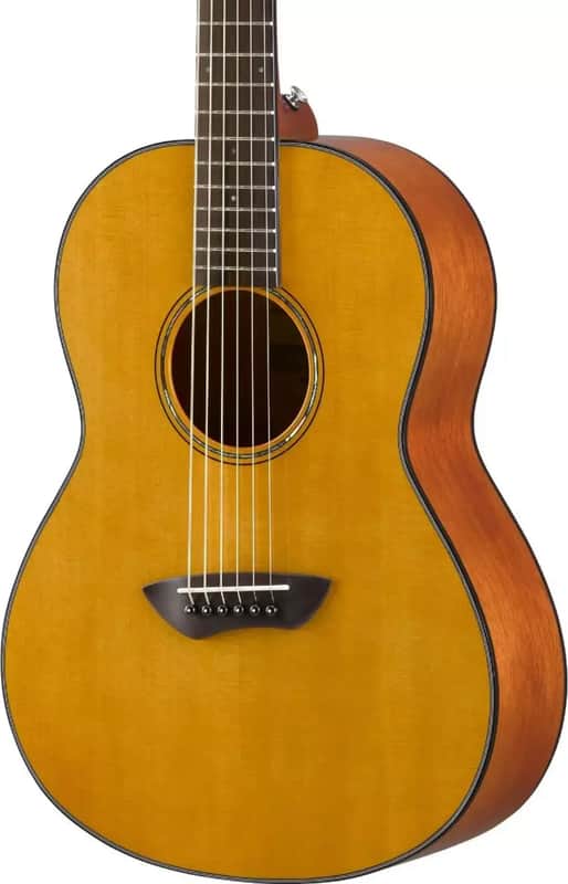 Yamaha CSF1M Parlor Acoustic Guitar, Solid Spruce Top, Vintage Natural Finish image 1
