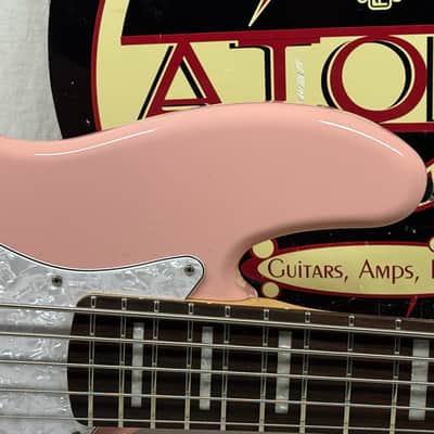 G&L JB-5 jb5 5-string Bass with Case 2021 - Shell Pink image 3