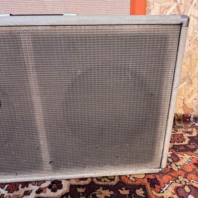 Vintage 1960s Fender USA Blonde 2x12 Guitar Amplifier Cabinet Celestion G12M-70 image 4