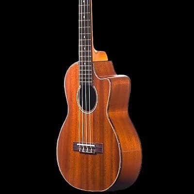 Ohana TK-35GCE All-Solid Mahogany Cut-Away Electric Acoustic Tenor Ukulele -BLEM image 3