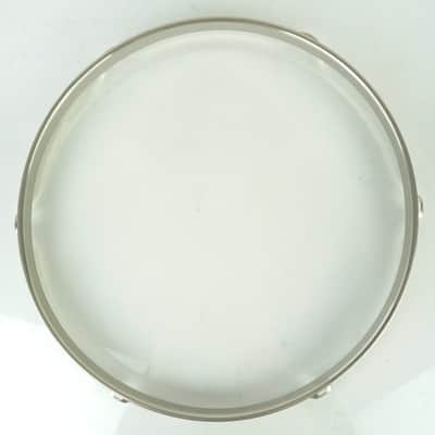 Ludwig 12" 6Lug Nickel-BRASS Tom Drum Rim/Hoop Triple-Flange Vintage 50s WFL NOB image 7
