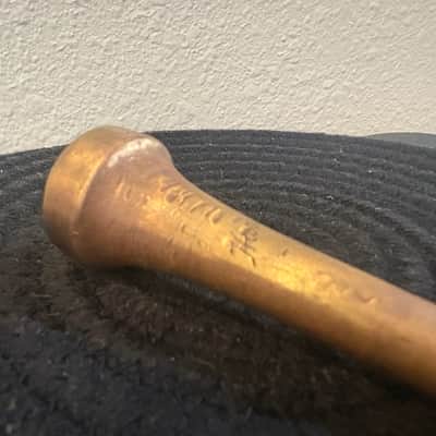 RARE Harry Glantz 6M GP 1920's - Gold Plated Vintage Trumpet Mouthpiece image 4