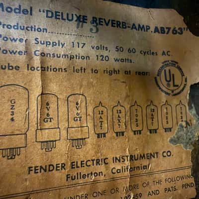 Fender 1964 Deluxe Reverb Combo, Vintage - Pre Owned *Pickup Only* image 21