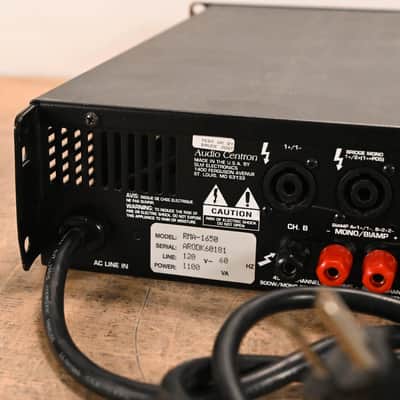 Audio-Centron RMA-1650 1300W Stereo Power Amplifier CG01NUW image 9