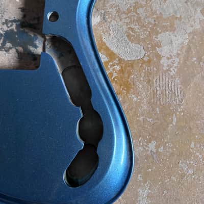 Metallic Blue DIY Project Teisco Style Guitar Body image 2