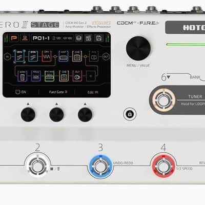 Hotone MP-380 Amp Modeler/Multi-Effects Pedal, 5Touchscreen, 8 Assignable Footswitches, Custom Scenes, Bluetooth Control image 1