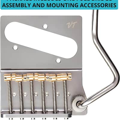 Vega-Trem VT2ND Teletrem Classic Telecaster Guitar Tremolo Bridge No Mods Easy Installation image 1