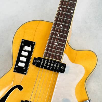 EKO Model 200 Hollow Body Guitar 1966 - Natural image 3