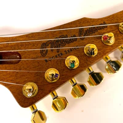 Hot rod, custom stratocaster style guitar, figured padauk/roasted ash, SD SLUG pickups image 10
