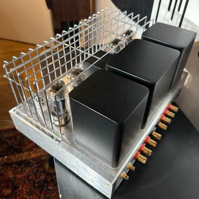 Rare Antique Sound Lab Typhoon DT Tube Amplifier 50 Vintage Watts Brushed Aluminum, Superb! image 6