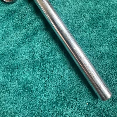 Ludwig Double Tom Drum Holder Mount Post 9 1/2” x 1” 70s - Chrome image 10