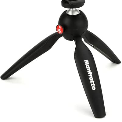 SENNHEISER Professional MKE 400 + Mobile Kit, Directional On-Camera Microphone with Smartphone Clamp & Manfrotto PIXI Mini Tripod, 509257, Auxiliary,Black image 3