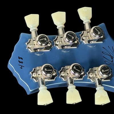 2026 Knaggs Chena Hollowbody LB with Bigsby & Lightning Bolt F-Holes ~ Pelham Blue image 10