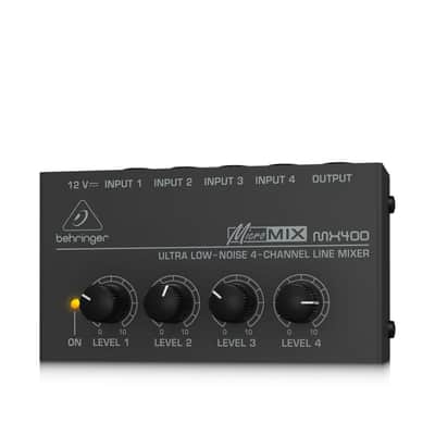 Behringer Micromix MX400 Ultra Low-Noise 4-Channel Line Mixer, 4.7 kOhms Input Impedance, Output Impedance 80 Ohms image 6
