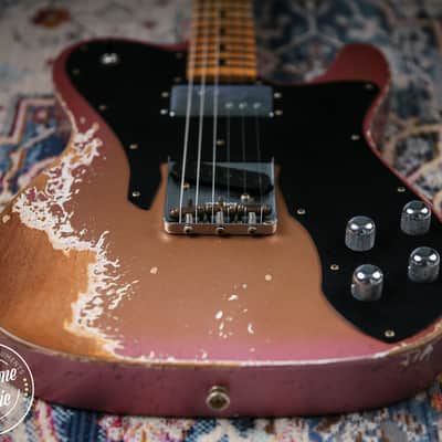 2025 Fender Custom Shop Ltd Tele Custom Heavy Relic Aged Twilight Sky image 7