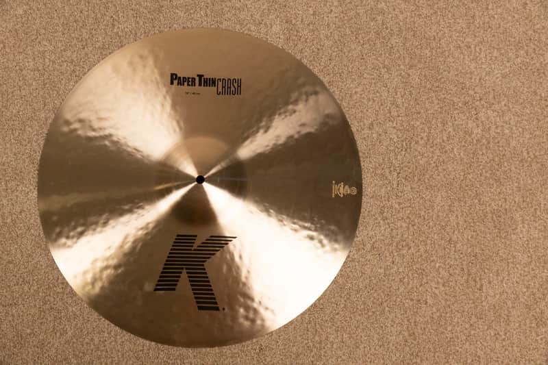 Zildjian 19" K Paper Thin Crash Cymbal 1394g image 1