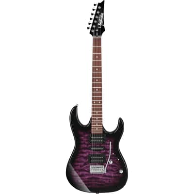 Ibanez GRX70QA GIO RX 6-String Electric Guitar - Transparent Violet Sunburst image 2