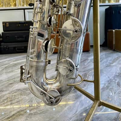 Selmer Series II baritone saxophone Silver gorgeous 1995 - SN 529xxx image 3