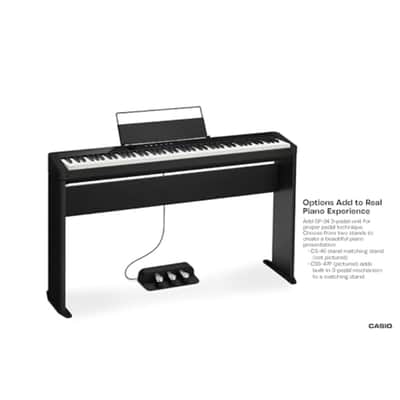 Casio Privia PX-S1100 Portable Digital Piano with 88 Weighted Keys, 18 Tones, Touch Sensor Controls, Sustain Pedal, Bluetooth, USB, AC Adapter, 16W Speaker System, Gloss Black Finish (PX-S1100BK) image 5