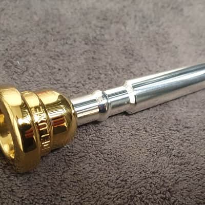 RARE!!! GETZEN DELUXE M trumpet mouthpiece, 24K gold plated, PRISTINE! image 5