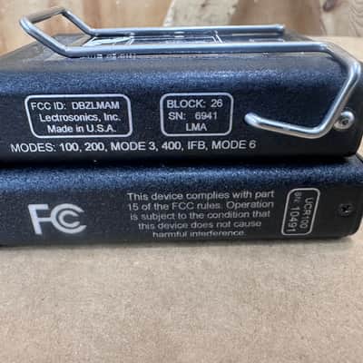 Pair: Lectrosonics LMA Bodypack Transmitter & UCR100 Receiver - Block 26 - READ image 3