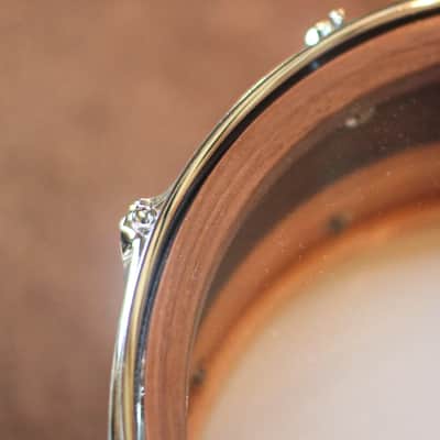 Craviotto 6.5x14 Private Reserve Sycamore/Walnut w/ Walnut Inlay Snare Drum image 6