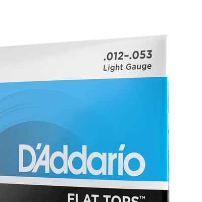D'Addario EFT16 12-53 Regular Light Flat Tops Phos Bronze Acoustic Guitar String image 5
