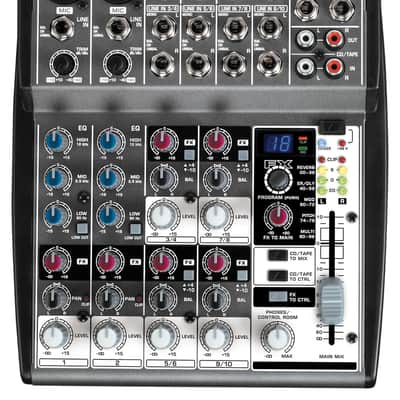 Behringer Xenyx 1002FX 10-Input Mixer | Reverb