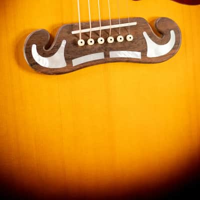 Epiphone J-200 Acoustic/Electric Guitar - Aged Vintage Sunburst Gloss - Used image 10