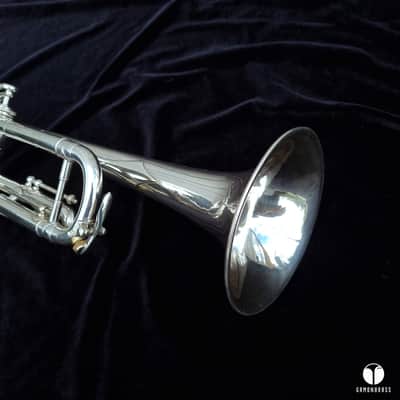 F. Besson pre war 88xxx GRAND PRIX trumpet - silver plated gamonbrass image 10