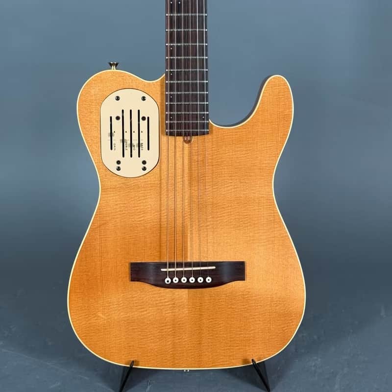 1992 Godin Acousticaster Deluxe Natural TOP ZUSTAND inkl. Koffer Case image 1