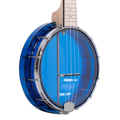 Gold Tone Little Gem (Sapphire): See-Through Banjo-Ukulele with Bag image 1