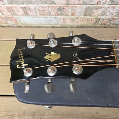 Vintage 1974 Gibson Hummingbird Custom Acoustic Guitar Project w/ Hardshell Case! image 10