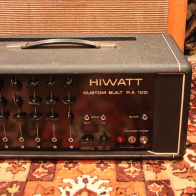 Vintage 1973 Hiwatt DR112 PA 100 Custom Valve Guitar Amplifier Amp Head SERVICED image 3