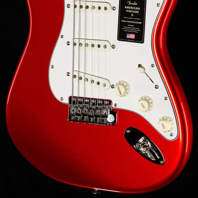 Fender American Vintage II 1965 Stratocaster Round-Lam Rosewood Fingerboard Candy Apple Red (334) image 1