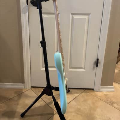 Partscaster Thinline S-Style (Semi-hollow Fender Strat) - Daphne Blue image 11
