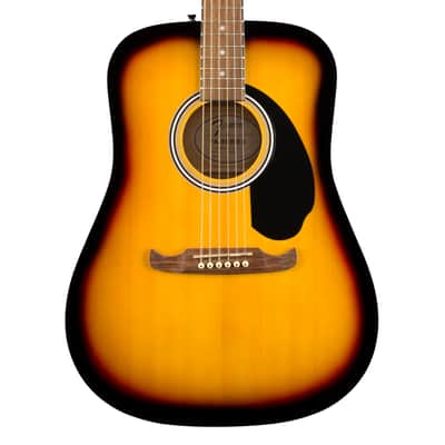 Used Fender FA-125 Dreadnought Acoustic Guitar w/Gig Bag - Sunburst image 1