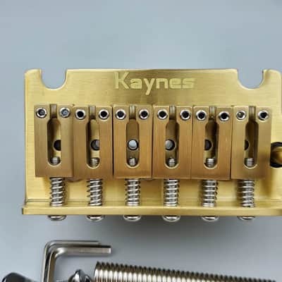 Electric guitar mini double tremolo bridge tremolo system tailpiece all copper all stainless steel KY06S image 4
