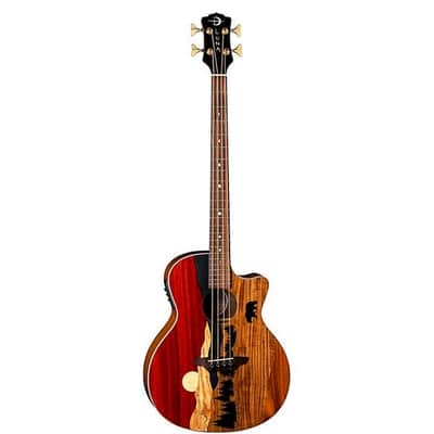 Luna Vista Bear Bass Tropical Wood Acoustic/Electric w/Case image 10
