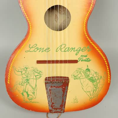 Vintage 1950's Lone Ranger Tonto Acoustic Guitar image 2