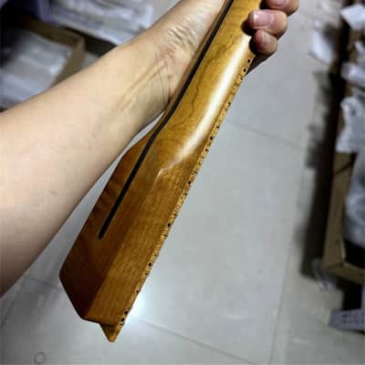 24Frets 7 String Electric Guitar Neck roasted flame maple 25.5inch Parts image 5