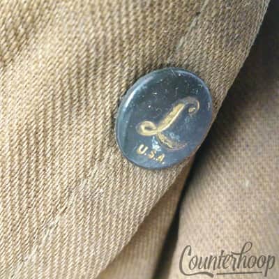 *Leedy 7x11" Canvas Fabric Tom Drum Case Soft Shell Vintage 30s "L USA" Buttons* image 3