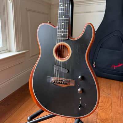 2019 Fender American Acoustasonic Telecaster - Black image 2