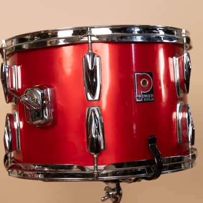 1980s Premier Soundwave Polychromatic Red Drum Set image 17